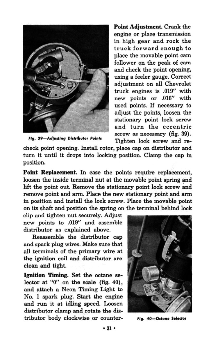1954 Chevrolet Trucks Operators Manual Page 96